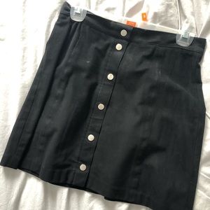 Black suede H&M mini skirt